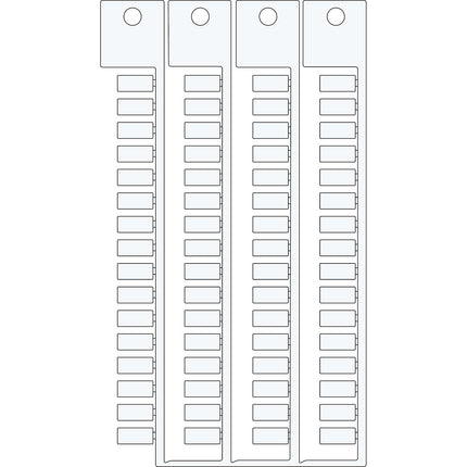 Terminal block tag LE VIKING3 WI TE SP 5X11