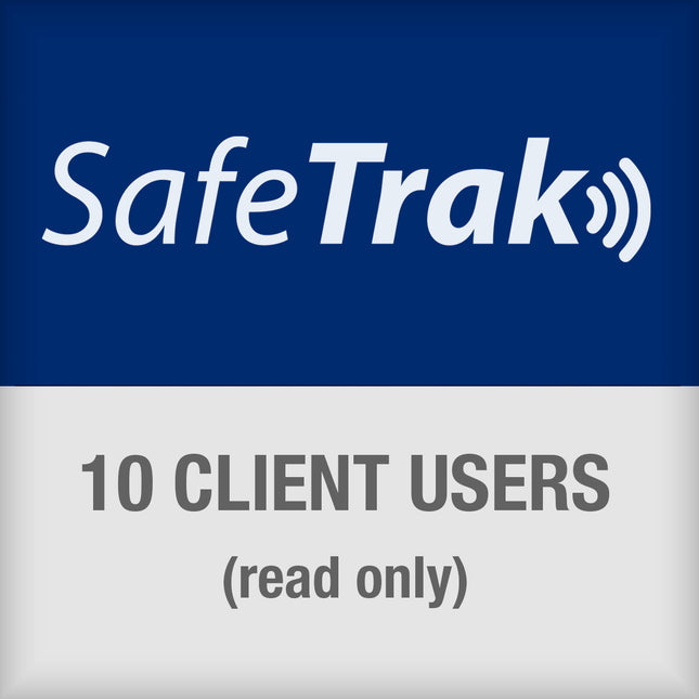 SafeTrak Pack of 10 client users read only