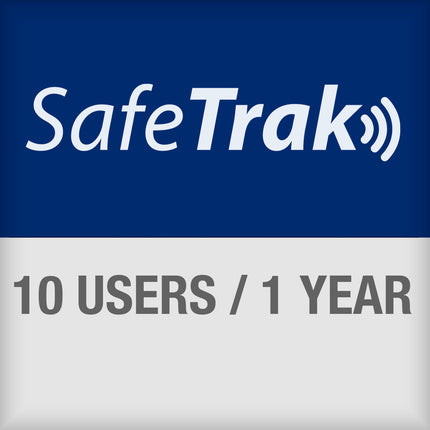 SafeTrak Subscription allowing access to the cloud system up to 10 users for 1 year