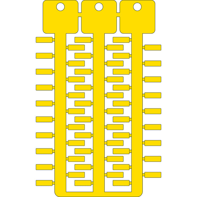 4x12mm 3tree yellow ACS tag