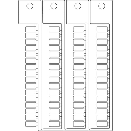 Terminal block tag SI LE 5X10