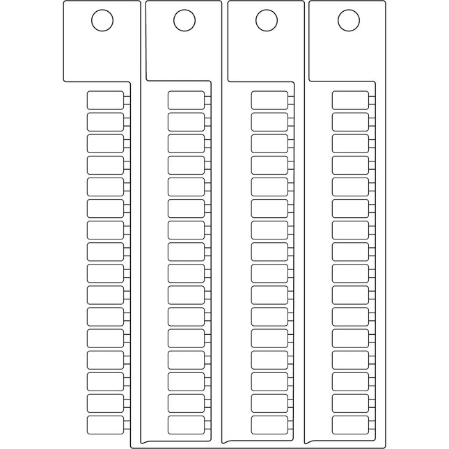 Terminal block tag SI LE 5X10