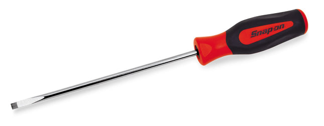 Snap-on Flat Tip Instinct® Soft Grip Cabinet Screwdriver (Red), 5-13/16" blade | SGD146BR