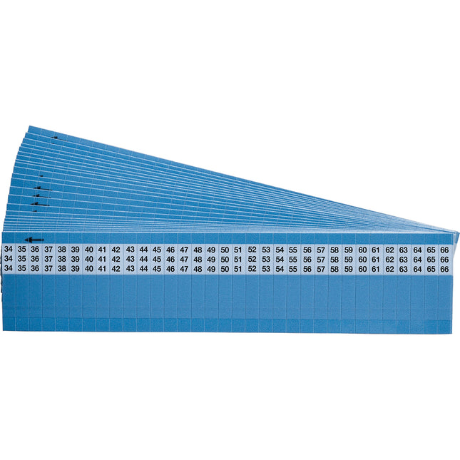 SelfLaminating Consecutive Numbers Wire Marker Cards