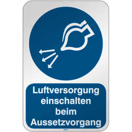 ISO Safety Sign  Start air supply in launch sequence