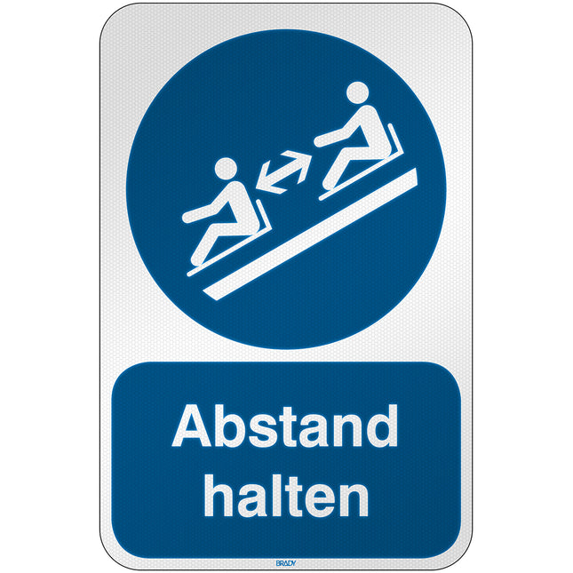 ISO Safety Sign  Keep distances
