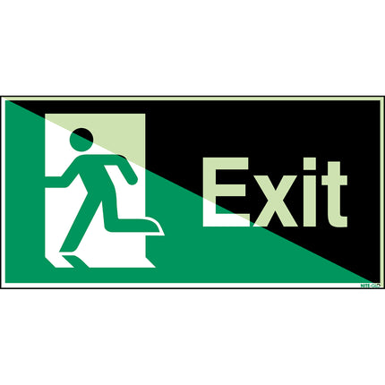 Glowinthedark safety sign