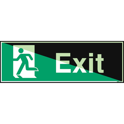 Glowinthedark safety sign