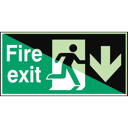 Glowinthedark safety sign