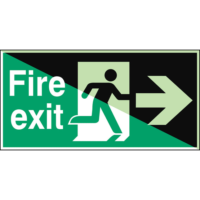 Glowinthedark safety sign