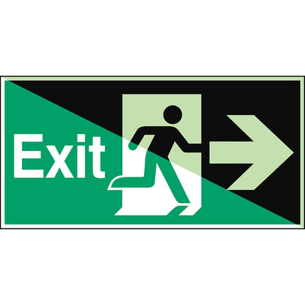 Glowinthedark safety sign