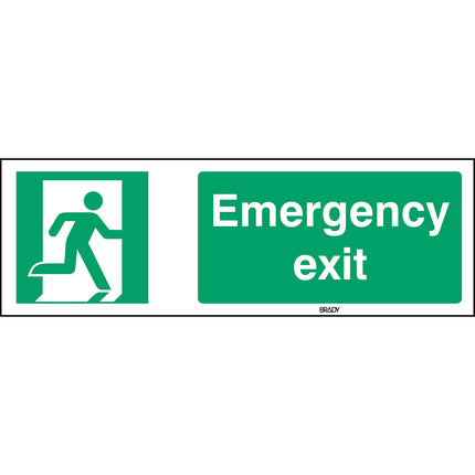 ISO Safety Sign  Emergency exit right