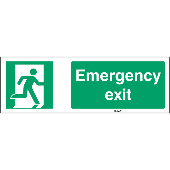 ISO Safety Sign  Emergency exit right