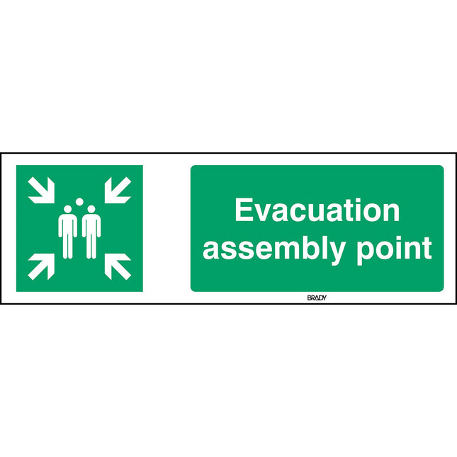 ISO Safety Sign  Evacuation assembly point