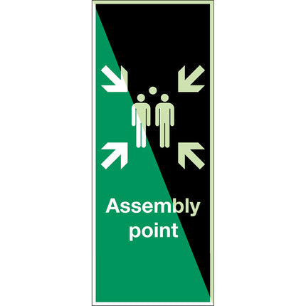 Glowinthedark safety sign