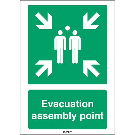 ISO Safety Sign  Evacuation assembly point