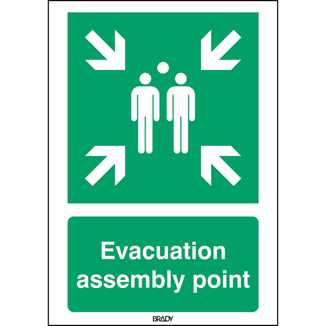 ISO Safety Sign  Evacuation assembly point