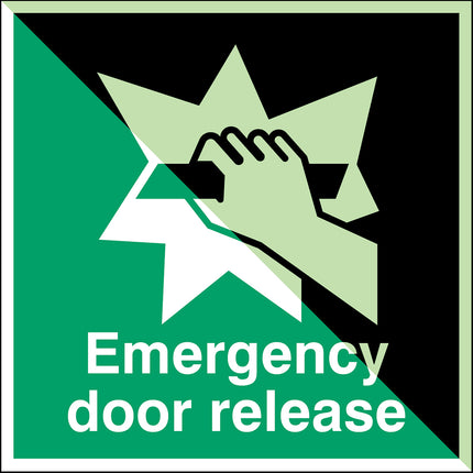 Glowinthedark safety sign