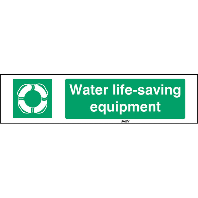 ISO Safety Sign  Water lifesaving equipment