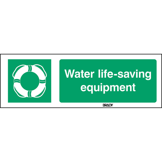 ISO Safety Sign  Water lifesaving equipment