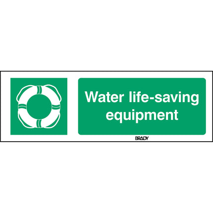 ISO Safety Sign  Water lifesaving equipment
