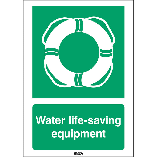 ISO Safety Sign  Water lifesaving equipment