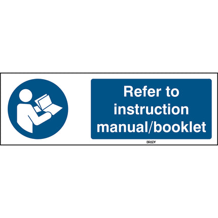 ISO Safety Sign  Refer to instruction manual booklet