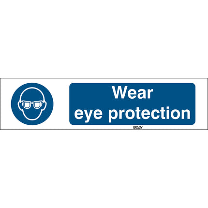 ISO Safety Sign  Wear eye protection
