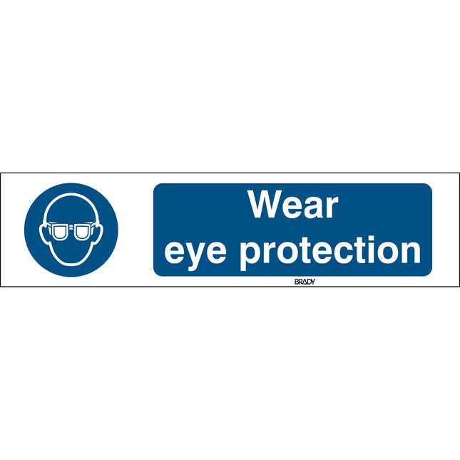 ISO Safety Sign  Wear eye protection