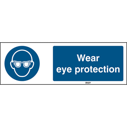 ISO Safety Sign  Wear eye protection