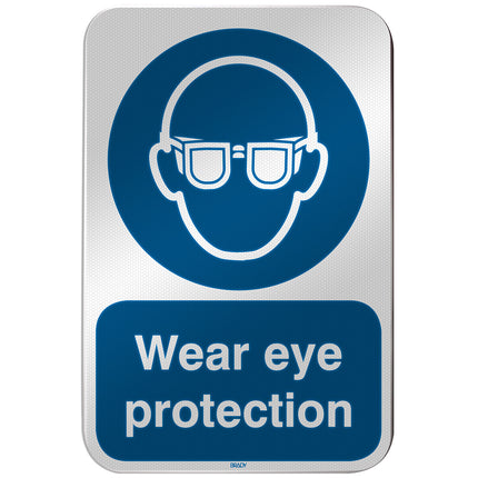 ISO Safety Sign  Wear eye protection