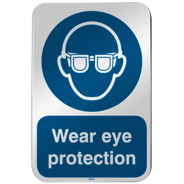 ISO Safety Sign  Wear eye protection