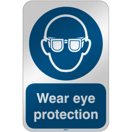 ISO Safety Sign  Wear eye protection