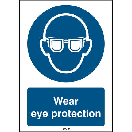 ISO Safety Sign  Wear eye protection