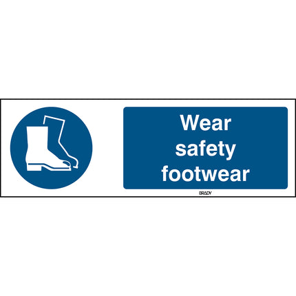 ISO Safety Sign  Wear safety footwear