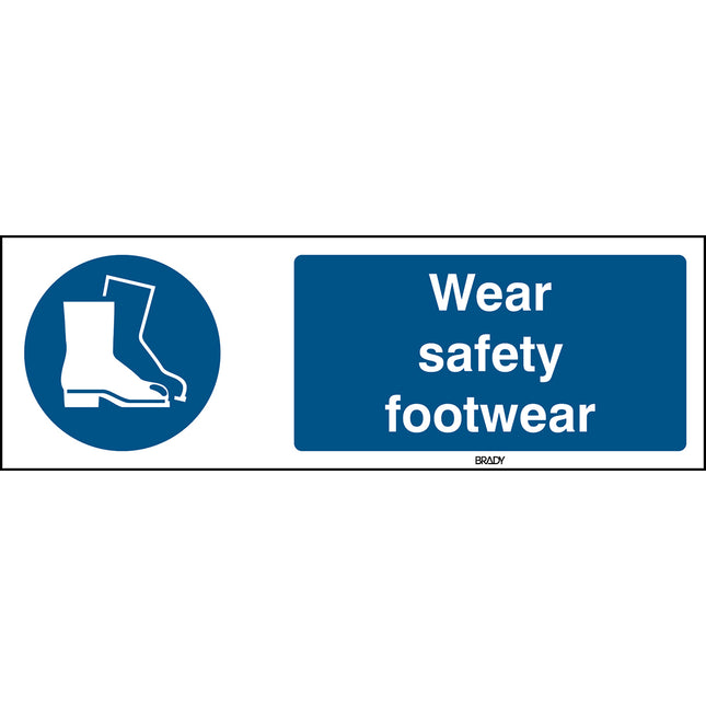 ISO Safety Sign  Wear safety footwear