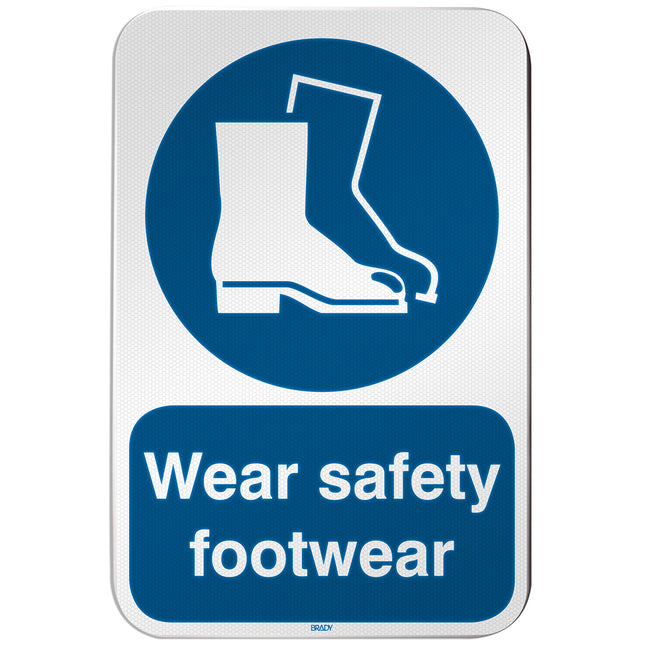 ISO Safety Sign  Wear safety footwear