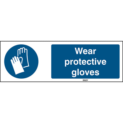 ISO Safety Sign  Wear protective gloves