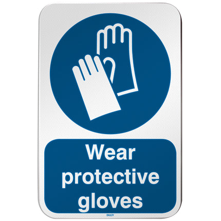 ISO Safety Sign  Wear protective gloves