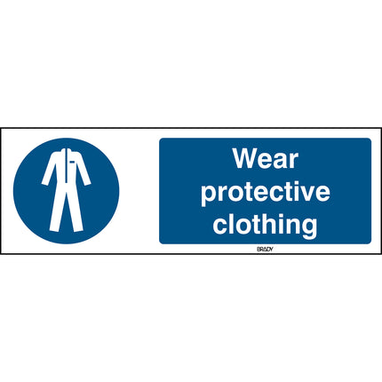 ISO Safety Sign  Wear protective clothing