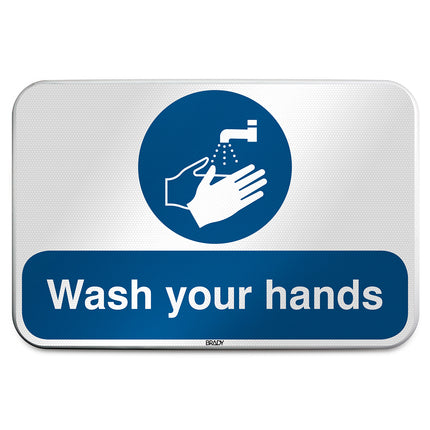ISO Safety Sign  Wash your hands