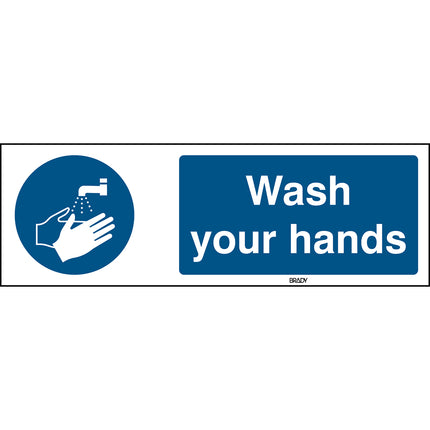 ISO Safety Sign  Wash your hands