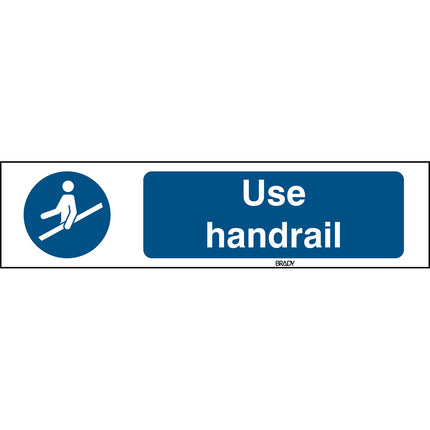 ISO Safety Sign  Use handrail