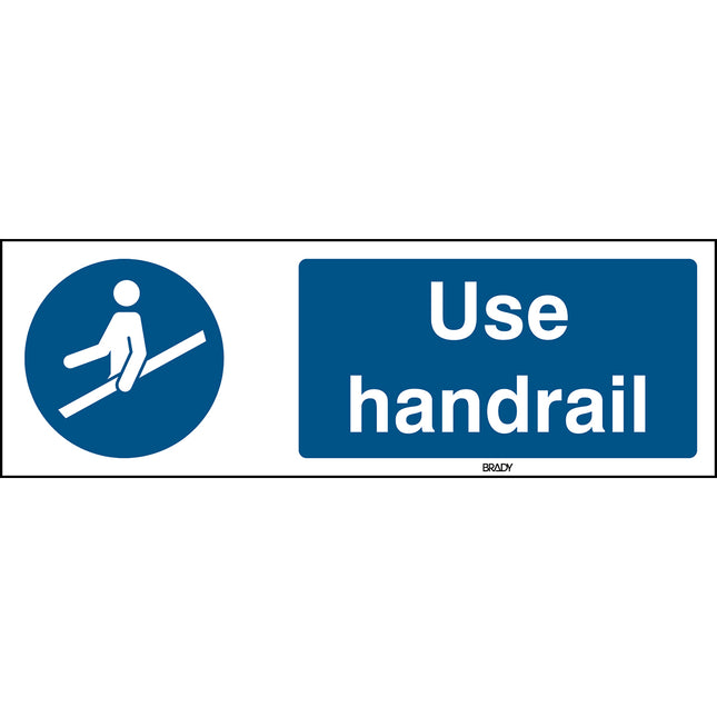 ISO Safety Sign  Use handrail