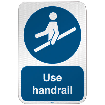 ISO Safety Sign  Use handrail