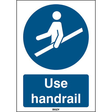 ISO Safety Sign  Use handrail