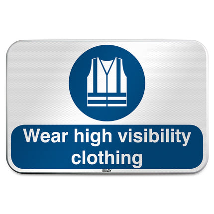 ISO Safety Sign  Wear high visibility clothing