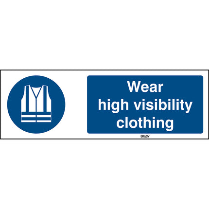 ISO Safety Sign  Wear high visibility clothing