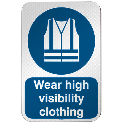ISO Safety Sign  Wear high visibility clothing
