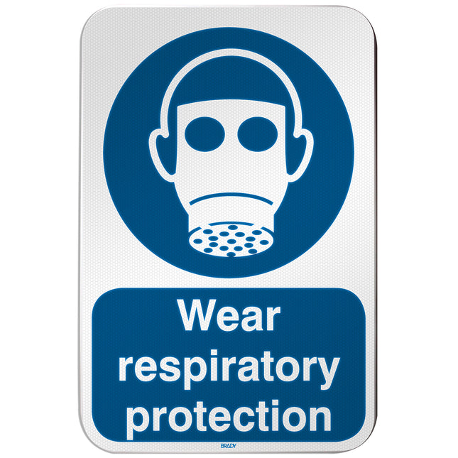 ISO Safety Sign  Wear respiratory protection